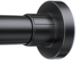 lot 20290 image: Ausemku Shower Curtain Rod 32-94 Inch Adjustable - 1 Inch Diameter Heavy Duty No drill Spring Tension Shower Rod, Non-Slip Rustproof Telescopic Rod for Bathroom, Black