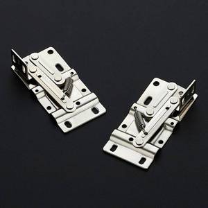lot 20300 image: Ravinte Satin Nickel Tip Out Tray Hinges, Kitchen Cabinet Hinges, 1 Pair