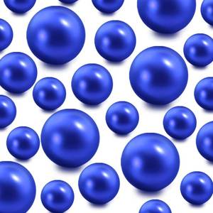 lot 20301 image: 220Pcs Royal Blue Floating Beads Pearl NO Hole for Centerpiece Vases