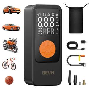 lot 20303 image: BEVA Q13 Portable Tire Inflator, 4X Faster Inflation 150PSI Cordless