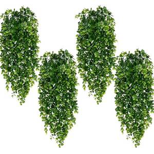 lot 20311 image: Waipfaru 4Pcs Fake Hanging Plants 2.7FT Fake Plants Fake Vines Greenery