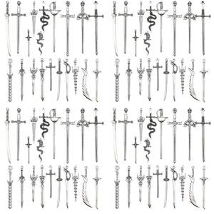 lot 20336 image: Sailanzi 40pcs antique silver sword bookmark set Pendant Jewelry Making DIY Keychain Earrings Pendant Various Design Charms for Jewelry Making Bracelets Necklace (SN791)
