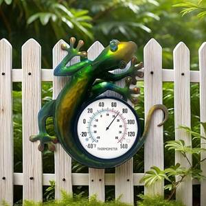 lot 20348 image: SOTALING Lizard Outdoor Thermometer - Gecko Wall Mount Thermometer - Gecko Design Decor for Outdoor and Indoor (NO THERMOMETER)