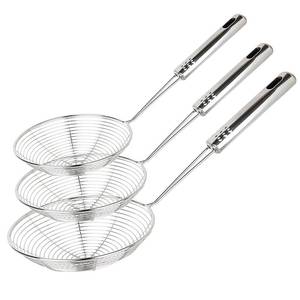 lot 20386 image: Swify Spider Strainer Set of 2 Asian Strainer Ladle Stainless Steel Wire Skimmer Spoon with Handle for Kitchen Frying Food, Pasta, Spaghetti, Noodle-30.5cm, 32cm, 35cm