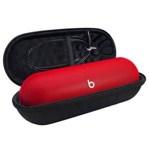 lot 20399 image: Hard Carrying Case for Beats Pill 2024 Bluetooth Speaker,Shockproof Protective Travel Case with Foam Padding and Mesh Pocket for New Beats Pill Accessories,Black