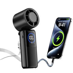lot 20432 image: Innopower Turbo Handheld Portable Fan, 15000mAh Rechargeable Personal Fan