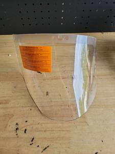 lot 20446 image: 3M Protoplast Faceshield W96 Clear Molded 78-8340-2910-1