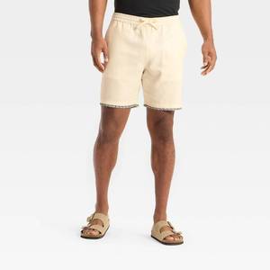 lot 20456 image: Mens 7 Linen Pull-On Shorts - Goodfellow & Co Beige S