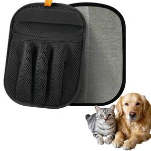 lot 20467 image: YiLUAN Pet Hair Removal Glove for Dogs & Cats, Reusable Washable Electrostatic Magic Brush Gloves, Pet Hair Remover Tool for Clothing, Bed, Couch, Carpet, Car Seat