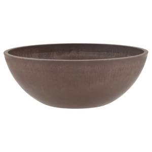 lot 2060 image: PSW Pot Collection M20C 8-inch PlasticStoneWood Composite Low Bowl Planter �� No Drainage Hole (Drillable), Shallow IndoorOuter Pot for Succulents, Bonsai, Fairy Gardens, Herbs, Chocolate
