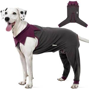 lot 2088 image: FUAMEY Dog Recovery Suit with Rear Leg Sleeve Dog Onesie After Surgery