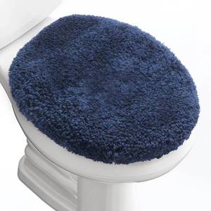 lot 2111 image: BAAHRNOM Microfiber Elongated Toilet Seat Cover 19.5x 15 Machine Washable