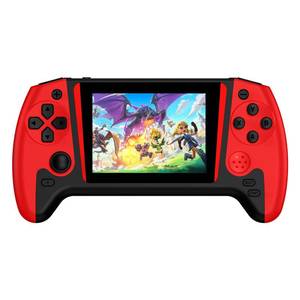lot 2118 image: Portable Retro Handheld Game Console, 200 Built-in Classic Retro Games, Handheld Plug & Play Player with 3.5 IPS Screen, Support TV Output and Rechargeable Battery (Red)