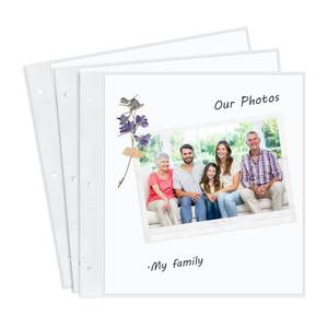 lot 2163 image: 8x8 Scrapbook Album Refill Pages Set