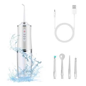 lot 2169 image: Electric Water Flosser Cordless for Teeth 3 Modes 4 Jet Tips Cleaning and Flossing Water Dental Portable Floss Irrigator Oral Water Flossed Rechargeable Tonsil Stone Travel Adults Birthday Gift