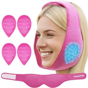 lot 2207 image: Wisdom Teeth Ice Pack Head Wrap Jaw Face Ice Pack with 4 Gel Packs