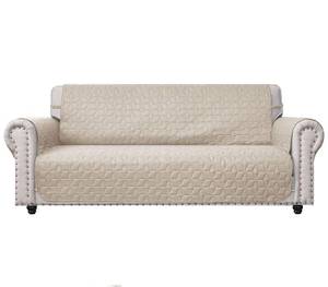 lot 3591 image: Ameritex Couch Sofa Slipcover 100% Waterproof Nonslip Quilted Furniture Protector Slipcover for Dogs, Children, Pets Sofa Slipcover Machine Washable (Beige, 78)