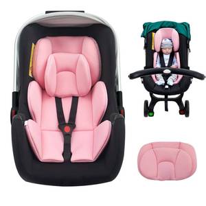 lot 3600 image: Kaseeous Infant Car Seat Insert with Extra Headrest for Preemie to Newborn, Thickened Baby Car Seat Head Support for Girls Boys, Adjustable Baby Car Seat Cushion with Filled Natural Spong