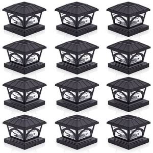 lot 3601 image: AEYANZZ Solar Post Cap Lights 4x4 Post Solar Lights Outdoor 20 Lumens