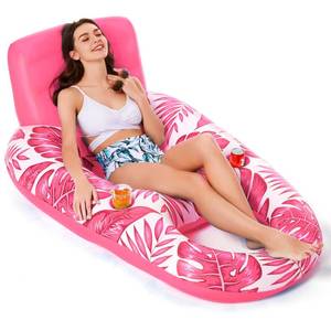lot 3609 image: Jasonwell Inflatable Pool Float Adult - Pool Floaties Lounger Floats Raft Floating Chair Water Floaties for Swimming Pools Lake Lounge Float with Cup Holders Beach Pools Party Toys for Adults