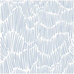 lot 4376 image: Theper Blue Peel and Stick Wallpaper Modern Contact Paper 17.3�78.8