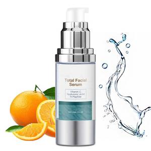 lot 4395 image: Total Facial Serum, Super Vitamin C And Hyaluronic Acid Serums for Face, with Peptides, Vitamin C Anti-aging Face Pump Serum for Women, Hydrating and Moisturize, 1Fl oz