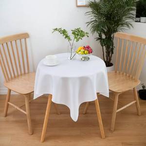lot 4431 image: sancua Small Square Tablecloths, White Table Cloth, 36x36 Inch