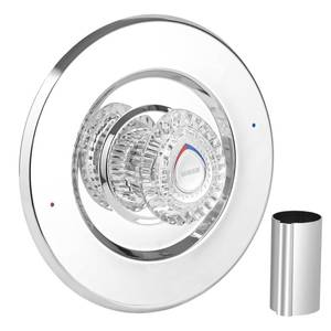lot 4434 image: T470 Shower Trim Kit Compatible with Moen Chateau, Chrome Shower Handle Set