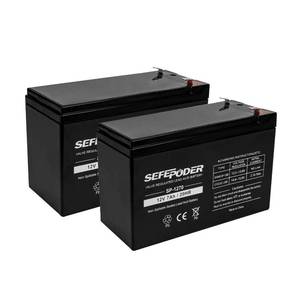 lot 5271 image: SEFEPODER 12 Volt 7ah Rechargeable Sealed Lead Acid Battery 2 Pack (F1 Terminals)