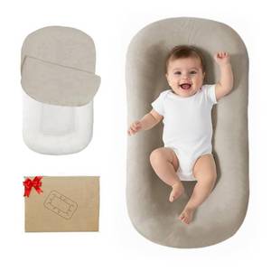 lot 5275 image: Baby Lounger for Newborn 0-24 Months Soft Cotton Infants Support Cushion