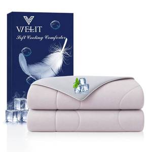 lot 5289 image: Vielit Cooling Comforter King Size for Hot Sleepers & Night Sweats, Luxury Lightweight Cooling Blanket, Soft Dual-Sided Breathable Summer Comforter,Q-Max0.425,Machinewashable,90x106,Rose