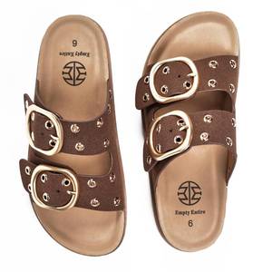 lot 5310 image: E E EMPTY ENTIRE Womens Cork Sandals with Arch Support, Coffee ��Size 8.5