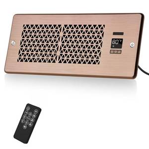 lot 5316 image: MATULSA Register Booster Fan for 4 x 12 Register Holes with Remote Control and Thermostat, 10-Speed Floor Vent Fans Booster - Enhances AC Heating&Cooling Airflow, Quiet Air Duct Fan for Wall, Bronze