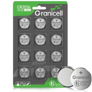 lot 6065 image: Granicell 2016 Battery Compatible with Apple AirTag CR2016 Lithium 3V Coin Battery for Child Safety, Suitable for Key Fobs, Smart Sensors, Scales, Candles and More (CR2016-12)