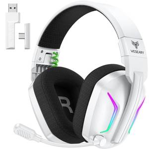 lot 6088 image: WESEARY Wireless Gaming Headset with Mic for Ps5, Ps4, PC 3D Spatial Audio