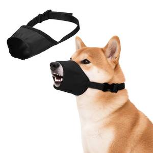 lot 6111 image: PETAXCELL Quick Muzzle, Dog Mouth Cover Adjustable Breathable Safety Protection Dog Muzzles No Bark Muzzle Anti-Biting Anti-Chewing (XS, Black) for Long Snout Small Medium Large Puppies