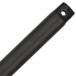 lot 6122 image: FEHEED 6 Inch Ceiling Fan Downrod, 12 FT Black Threaded Fan Downrod