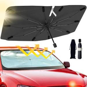 lot 8178 image: 2026 Windshield Sun Shade Umbrella, Foldable Car Sunshade, 99% UV Block
