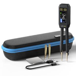 lot 8253 image: FNIRSI LCR-ST1 10kHz LCR Meter Tweezers, Smart SMD Component Tester