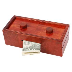 lot 8256 image: ATDAWN Puzzle Gift Case Box, Secret Puzzle Box with Hidden Compartments, Wooden Money and Gift Card Holder Box, Challenge Puzzles Brain Teasers Game