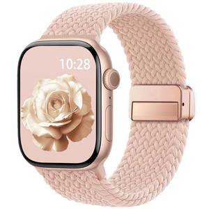 lot 8291 image: Braided Stretchy Magnetic Band Compatible with Apple Watch Bands Women Men