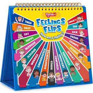 lot 8293 image: Torlam Feelings Wheel Emotions Book,Calming Down Corner Items Feelings Chart for Kids,Social Emotional Regulation Tools,Emotion Wheel Flip Book,Autism Must-Have ADHD Tools for Kids Classroom Preschool