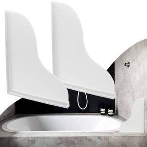lot 8295 image: Spidfee Shower Splash Guard Kit, Large Splash Guards for Bathtub Waterproof Self-Adhesive Shower Corner Guards to Keep Water in Shower or Bath, Pack of 2 (9.1 x 7.1 inches)