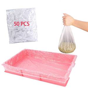 lot 8303 image: 50 Pcs Disposable Rabbit Cage Liner Quick Cleanup Litter Box Liners Bags