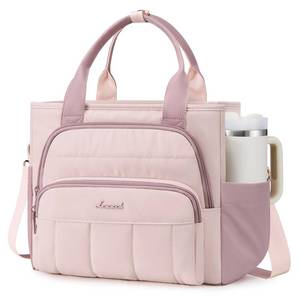 lot 9007 image: LOVEVOOK Lunch Box for Women, Puffer Lunch Bag for Work & Picnic,13L,Pink