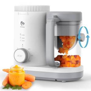 lot 9042 image: Baby Puree Maker, Steam & Blend 2-in-1, Reversible Steam Basket, One Button Use & Easy to Clean