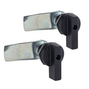lot 10064 image: WJSKDQ 2PCS Thumb Operated Offset Thumb Cam Lock Black Cam Lock