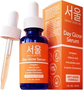 lot 10086 image: SeoulCeuticals Korean Skin Care 20% Vitamin C Serum for Face  CE Ferulic