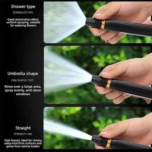lot 10088 image: Home High-Pressure Car Wash Water Gun With Booster Nozzle, Suitable for watering plants and vegetables and washing cars,Includes 4 stainless steel hose clamps