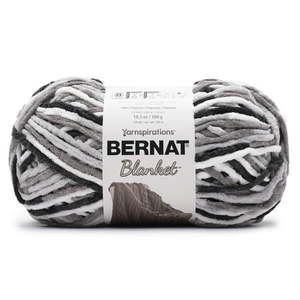 lot 10091 image: Bernat Blanket Big Ball Yarn-Gray Storm